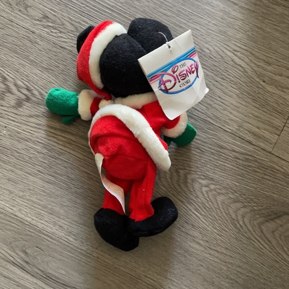 Vintage Mickey mini bean bag Santa Mickey 7” - Picture 2 of 4